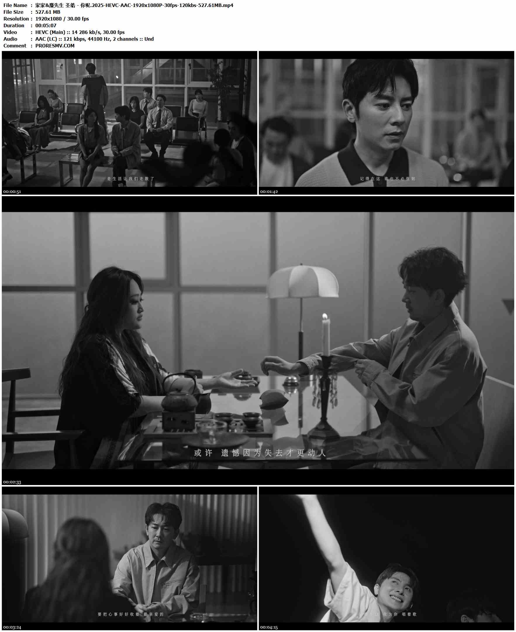 家家&麋先生 圣皓 - 你呢.2025-HEVC-AAC-1920x1080P-30fps-120kbs-527.61MB官方MV_高清MV